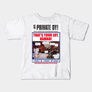 Private Oy! Purim Cover Kids T-Shirt